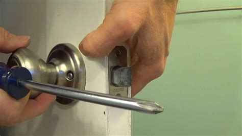 how to reattach glass interior door knobs